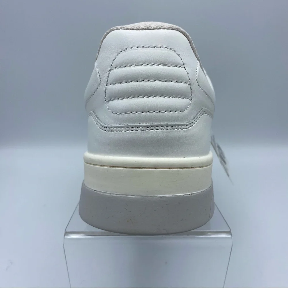 NWT. Zara Men's White Leather Uniform Sneakers. Size 8, 9, 13.